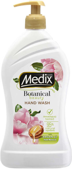 Почистващ продукт Medix Течен сапун Botanical Magnolia, с помпа, 800 ml