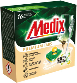 Продукт Medix Таблетки за съдомиялна Premium, 16 броя