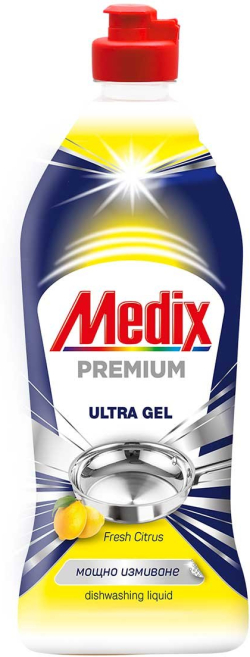 Почистващ продукт Medix Препарат за миене на съдове Premium, жълт, 750 ml