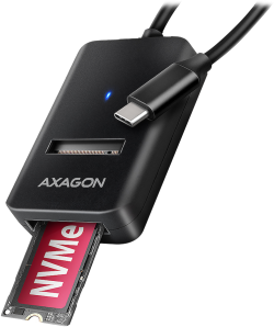 Кутия/Чекмедже за HDD AXAGON ADM2-CM USB-C 3.2 Gen2 - 1x NVMe-SATA SDD Adapter