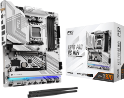 Дънна платка ASROCK MB Desktop X870 PRO RS Wi-Fi, AM5, 4x DDR5, 1x PCIe 5.0 x16, 1x PCIe 4.0 x16, 1x HDMI