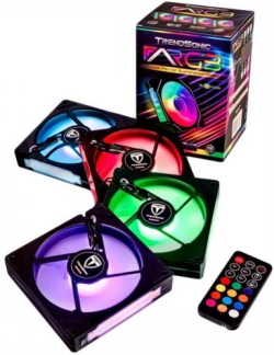 Вентилатор ARGB Fan*4 & ARGB controller & Remote ; Fan : 120 x 25 x 120mm, PWM 4PIN(Male & Female)