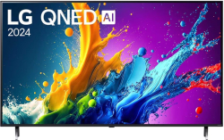 Телевизор LG 55QNED80T3A, 55" 4K QNED HDR Smart TV, 3840x2160, DVB-T2/C/S2