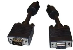 SVGA удължителен кабел, Ferrite, DBHD15 male - DBHD15 female
