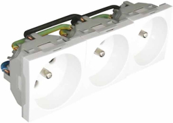 Контакт Контакт троен 45х45 мм с щифт - пин, различни цветове