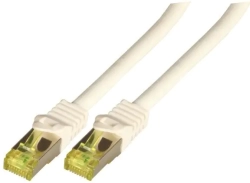 Медна пач корда RJ45 Пач корда S-FTP, кат. 6A, LSZH, кат. 7 Raw cable, бяла &mdash; 1 метър