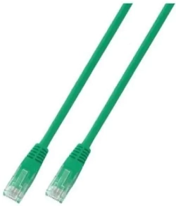 Пач корда категория 6 RJ45, неекранирана U-UTP, PVC, CCA, зелена &mdash; 7.5 метра