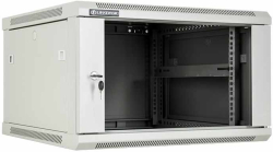 19" Стенен комуникационен шкаф, 600x600 мм, светло сив, Linkbasic WCB