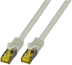 RJ45 Пач корда S-FTP, кат. 6A, LSZH, кат. 7 Raw cable, сива