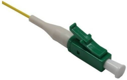 Конектор / букса LC-APC оптичен пигтейл, сингълмод OS2, жълт, Conneu