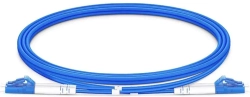 Оптична пач корда LC-UPC-LC-UPC, дуплекс, сингъл мод OS2, 3 мм армиран оптичен пач кабел — 40 метра