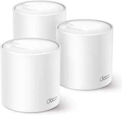 Безжични WiFi Mesh системa Access Point TP-Link Deco X50, 3 pack, 3x LAN-WAN, 2.4-5 GHz, 574 - 2402 Mbps, Gigabit