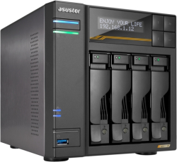 Мрежов сторидж (NAS/SAN) Asustor Lockerstor 4 Gen3 AS6804T 4 Bay NAS, 2 x Type C, Black