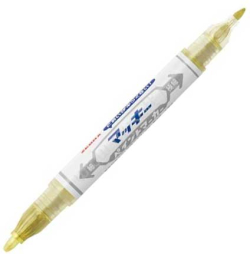 Zebra Тънкописец Mckie Paint Extra Fine, перманентен, двоен, 0.7-1.2 mm, златист