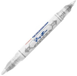 Zebra Тънкописец Mckie Paint Extra Fine, перманентен, двоен, 0.7-1.2 mm, сребрист