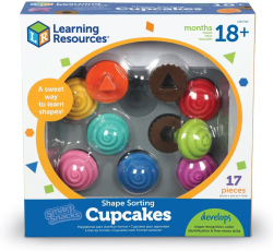 Learning Resources Кексчета, за сортиране и вгнездяване, с формичка