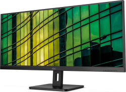 Монитор AOC U34E2M, 34" VA WLED, 3440x1440 100Hz, 4ms GtG, 300cd m-2, 2xHDMI, DP