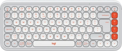 Клавиатура Logitech Pop Icon Keys - White - US INT'L - BT - N-A - INTNL-973, бяла