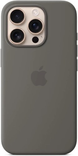 Калъф за смартфон Apple iPhone 16 Pro Silicone Case with MagSafe - Stone Gray