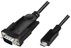 Кабел/адаптер USB3.1 C to SERIAL DB9M converter, Logilink AU0051