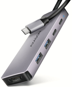 Докинг станция USB-C Multiport Dock, 5-port, PD, AXAGON HMC-5H60