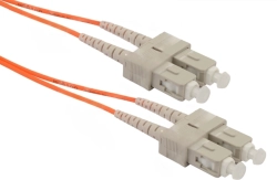 Оптична корда SeaMAX, 0.5m, SC-SC UPC, MM OM2 50-125, duplex, 2.0mm, LSZH