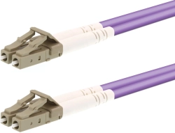 Оптична пач корда SeaMAX, 1m, LC-LC UPC, MM OM4 50-125, duplex, 2.0mm, LSZH