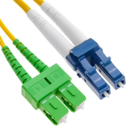 Оптична пач корда SeaMAX, 3m, LC-UPC-SC-APC, SM G652D, duplex, 2.0mm, LSZH