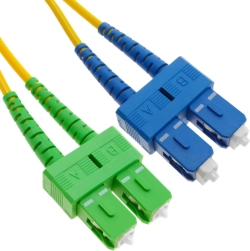 Оптична пач корда SeaMAX, 3m, SC-APC-SC-UPC, SM G652D, duplex, 2.0mm, LSZH