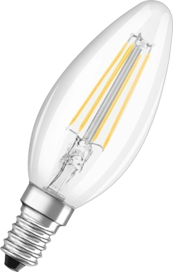 Продукт OSRAM LED438637, 4W, 470lm, 2700K, E14, 40W, 0.5с, 10000h