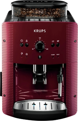  Krups EA810770, Essential Espresso, Compact Thermoblock, Manual Red