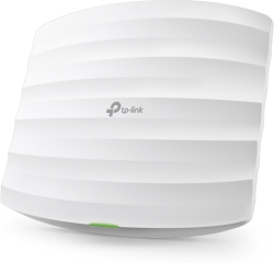 Безжично у-во TP-Link EAP115, 802.3af PoE, 9 V, 2.8 W, 2× 4 dBi, 300Mbps, 802.11b/g/n, таванeн монтаж