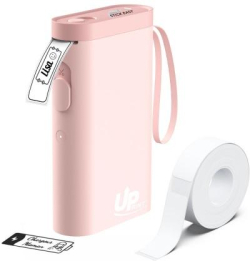 Етикетен мини принтер STICK EASY UP21, безжичен монохромен, Розов