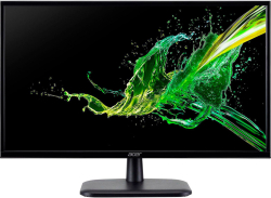 Монитор Acer EK220QE3bi, 21.5" FHD, IPS, 16:9, 1ms, 100 Hz, VGA, HDMI, 250 cd/m2, Черен