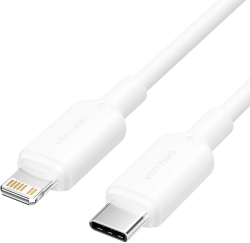 Кабел/адаптер Vention кабел Cable USB 2.0 Type-C to Lighting 1m White - LAKWF