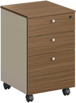 Контейнер за бюро RFG Paris, 400 х 420 х 620 mm, ПДЧ 16 mm, орех и сиво