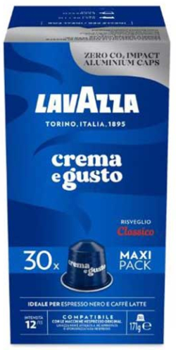 Lavazza Кафе капсула Nespresso, Crema e Gusto, стандарт, 30 броя