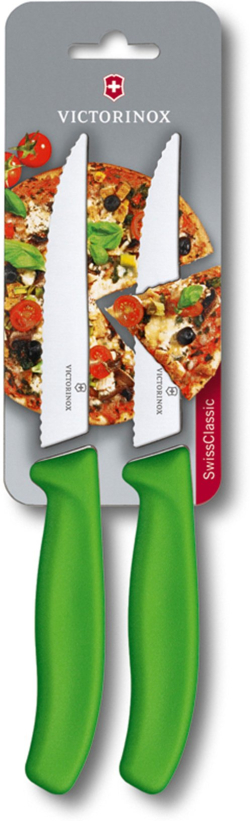 Victorinox Кухненски нож за колбаси и пица, зелен