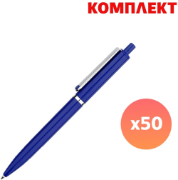 Продукт Химикалка Pengo, пластмасова, синя, с пълноцветен печат, 50 броя