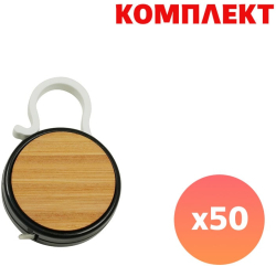 Продукт Ролетка Meter, бамбук, 1 m, черна, с пълноцветен печат, 50 броя