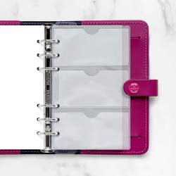 Filofax Джоб за визитки Personal, двустранен, прозрачен