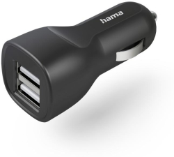 Принадлежност за смартфон HAMA Зарядно за кола, 2x USB-A, 12 W, 201636