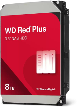 Хард диск / SSD Хард диск WD Red Plus, 8TB NAS, 3.5, 256MB, 5640RPM, WD80EFPX