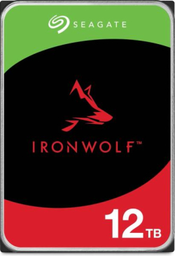 Хард диск / SSD Bundle SEAGATE NAS HDD 2x12TB IronWolf 7200rpm 6Gb-s SATA 256MB cache 3.5inch 24x7 CMR for NAS and RAID Rackmount Systeme BLK