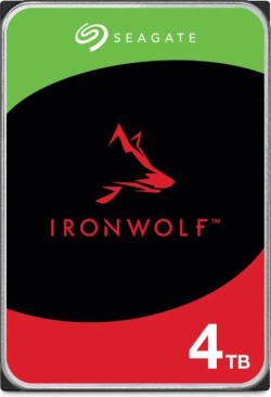 Хард диск / SSD Seagate Ironwolf PRO Enterprise NAS - 4 TB, 7200 rpm, 6 Gb/s SATA, 256 MB кеш, 3.5 инча