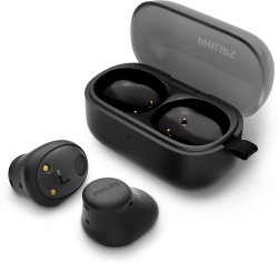 Слушалки PHILIPS Bluetooth, in-ear, безжични слушалки, Черен