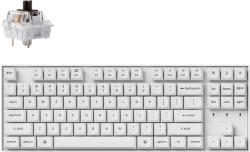 Клавиатура Геймърска механична клавиатура Keychron K8 Pro White K Pro Brown RGB