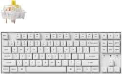 Клавиатура Геймърска механична клавиатура Keychron K8 Pro White K Pro Banana RGB