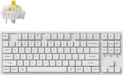 Клавиатура Геймърска механична клавиатура Keychron K8 Pro White K Pro Banana RGB