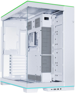Кутия Lian-Li PC-O11 Dynamic EVO RGB Mid-Tower, АTX, Micro-ATX, Стъклен капак, USB Type-C, Бяла
